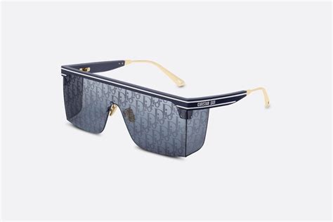 dior oblique mask sunglasses|CHRISTIAN DIOR Oblique Diorclub M1U Mask Sunglasses Blue .